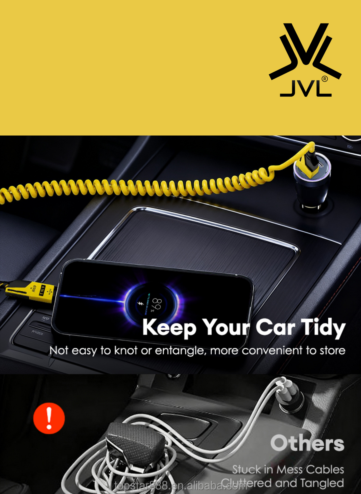 De Ultieme 4-in-1 JVL Oplaadkabel (Retractable)